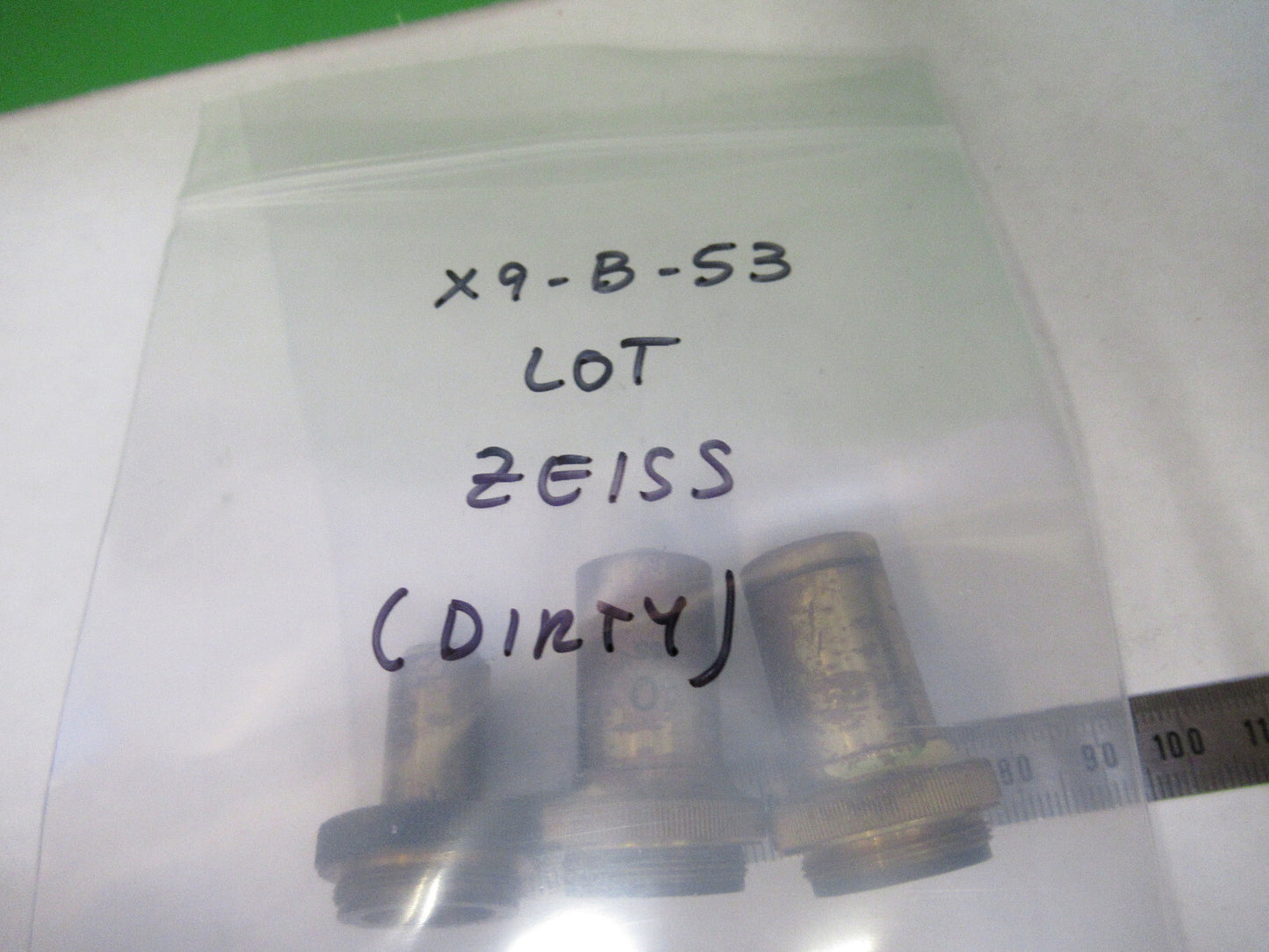 Antique Carl Zeiss AG Germany Lot Objective Microscope Part
