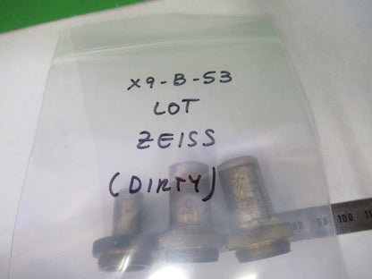 Antique Carl Zeiss AG Germany Lot Objective Microscope Part