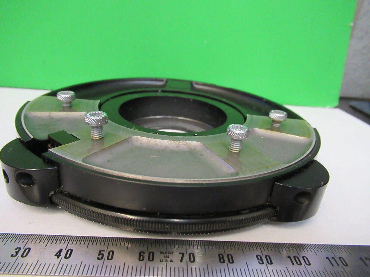 ZEISS GERMANY POL ROTABLE STAGE TABLE MICROSCOPE PART AS PICTURED X9-B-21