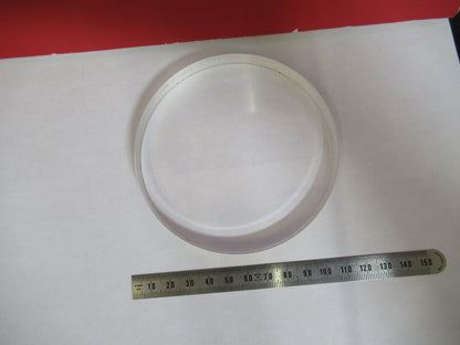 OPTICAL FLAT 4" FUSED SILICA 1/10 WAVE UNCOATED OPTICS  AS PICTURED T1-A-83