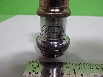 MICROSCOPE PART VINTAGE OBJECTIVE LEITZ GERMANY 45X 6L OPTICS AS IS #B2-M-08