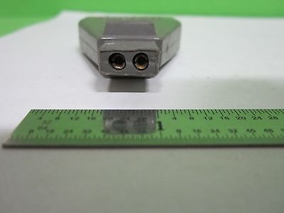 MIKROSKOPTEIL OLYMPUS JAPAN STECKVERBINDER ADAPTER LAMPENBELEUCHTUNG WIE BESEHEN BIN#V2-15