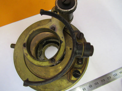 ANTIQUE REICHERT AUSTRIA STAGE POL HOLDER MICROSCOPE PART AS PICTURED Y4-A-115