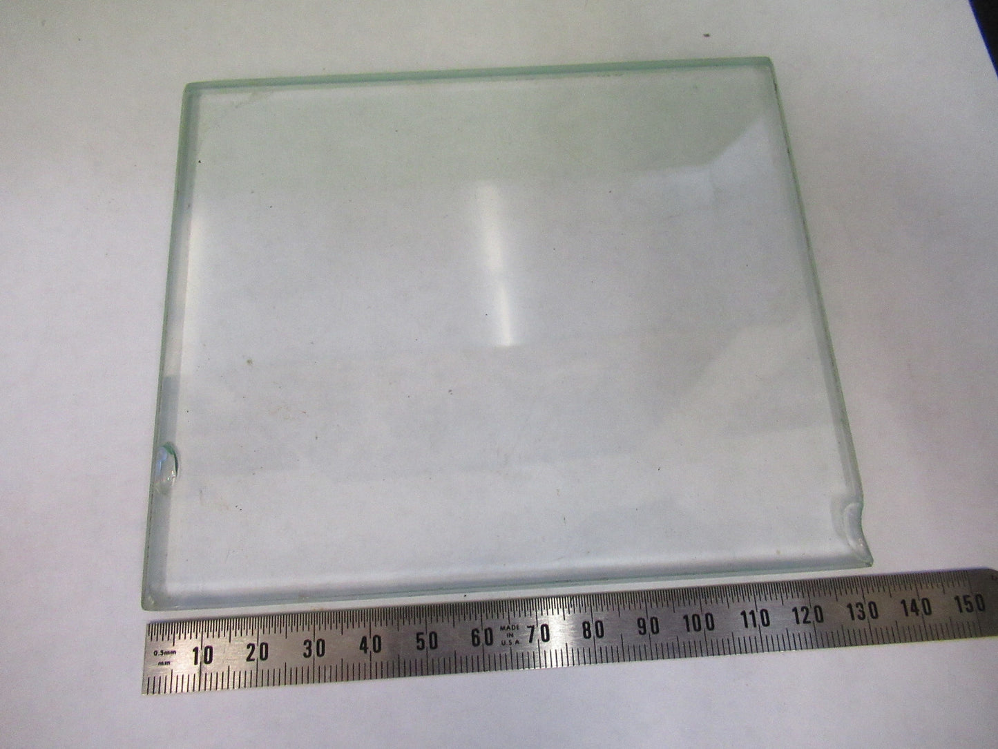 AO AMERICAN OPTICS GLASS STAGE [chips] STEREO MICROSCOPE PART S PICTURED X4-A-12