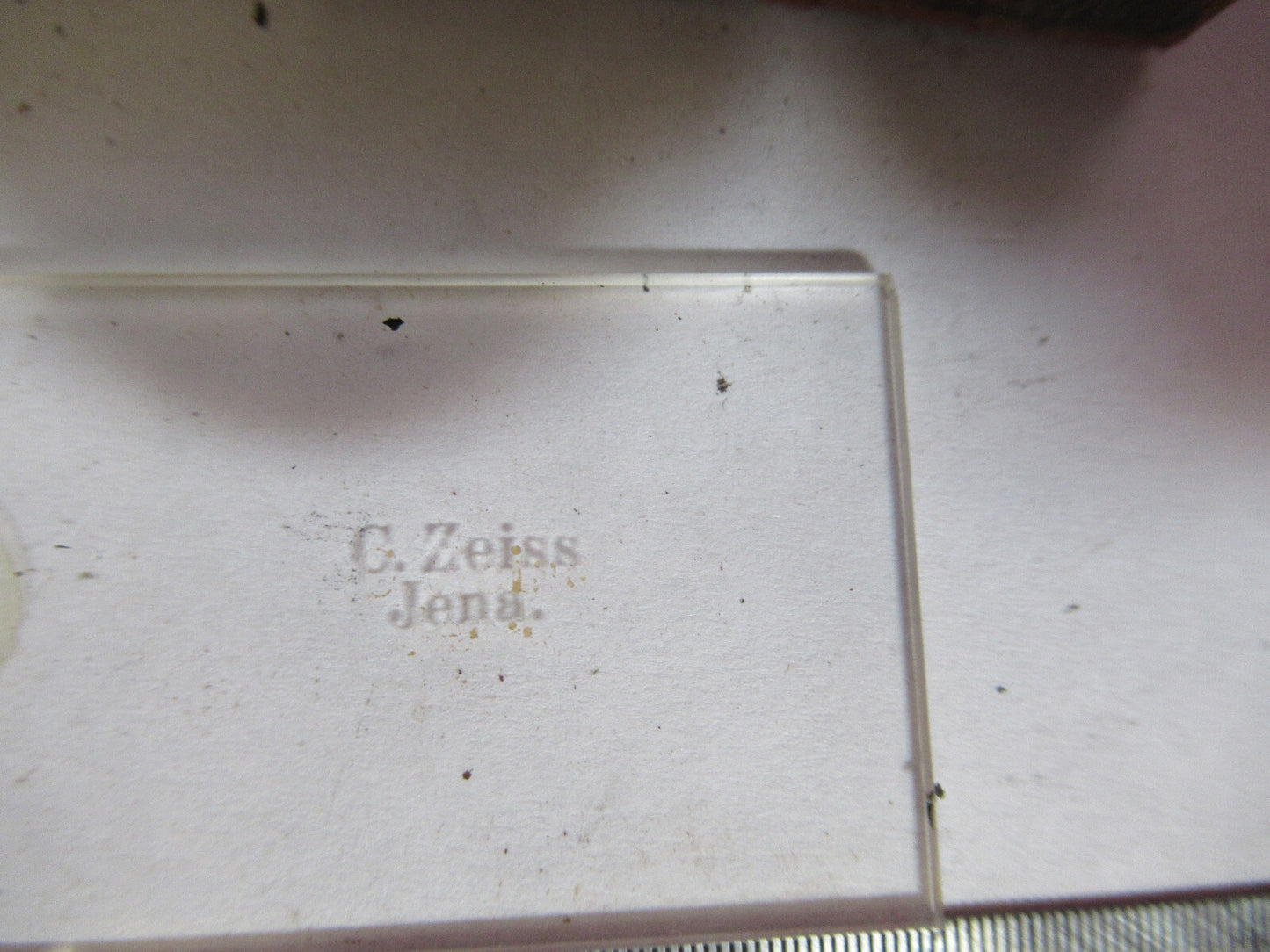 ANTIQUE CARL ZEISS CALIBRATION MICROMETER MICROSCOPE PART AS PICTURED F8-A-53