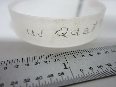 OPTICAL QUARTZ UV ULTRAVIOLET WINDOW LASER OPTICS AS IS BIN#Q4-37