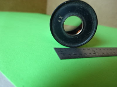 RARE EYEPIECE 4X OCULAR OPTICS MICROSCOPE PART AS IS #L5-B-40