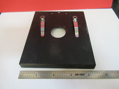 Unknown Maker Japan Stage Table Clips Microscope Part