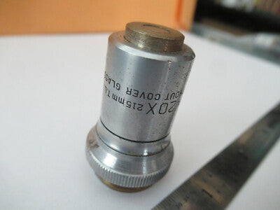 Bausch & Lomb 20X /215 Objective Lens Microscope Part