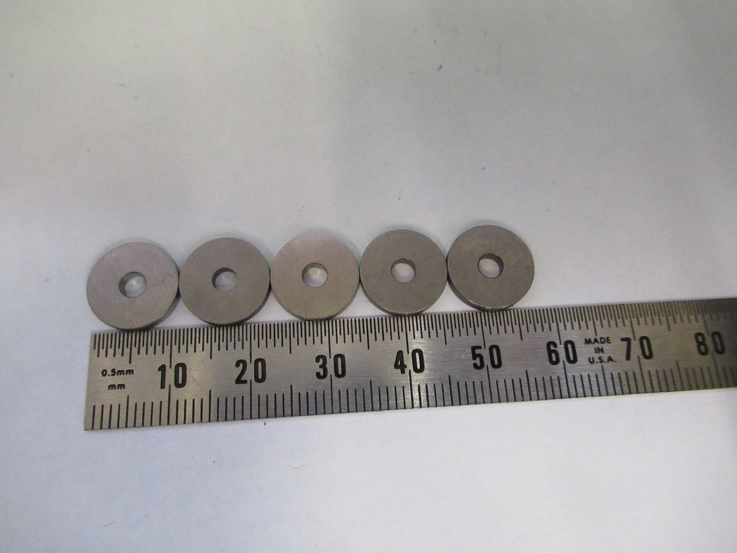 TUNGSTEN ALLOY WASHERS RARE HEAVY METAL WOLFRAM 15gr AS PICTURED V3-A-14