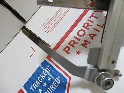 MICROMETER CLIPS STAGE JAPAN MICROSCOPE PART AS PICTURED &12-A-98