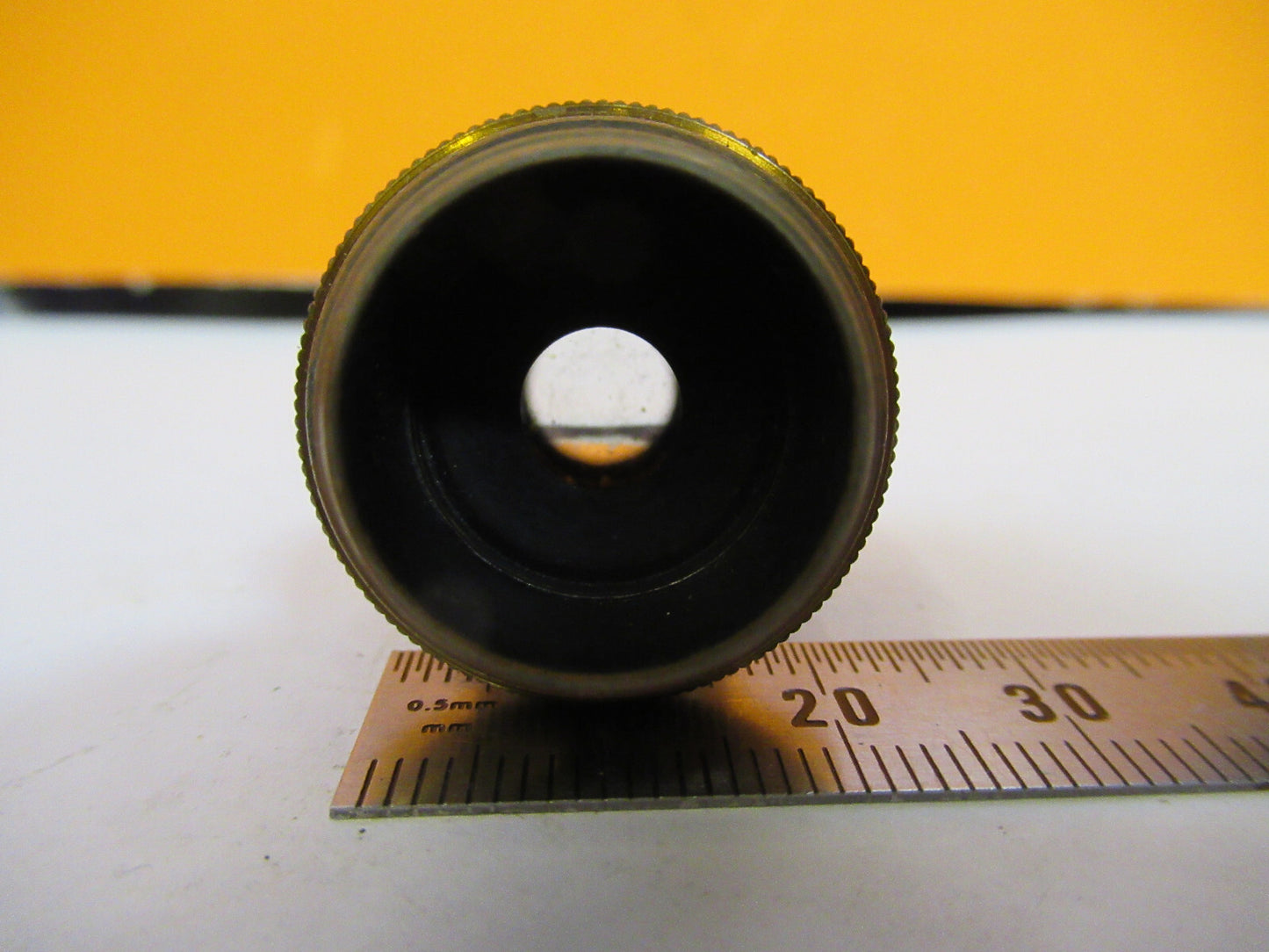 ANTIQUE BAUSCH LOMB BRASS OBJECTIVE 1/2in MICROSCOPE PART AS PICTURED Y1-A-53