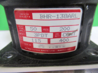 Hartman Electric Relay BHR138ARL Contactor Aircraft Part