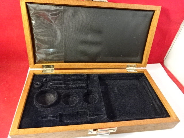 EMPTY WOODEN BOX BRUEL KJAER DENMARK MAHOGANY CASE ACCELEROMETER AS IS  #94-46