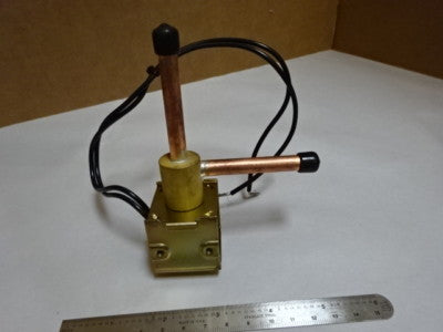 ELECTRIC SOLENOID MP30K AC100V VALVE COPPER TUBBING CONTROL FLOW AS IS &Z7-D-23
