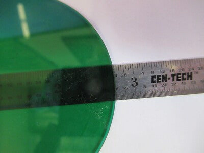 LEITZ GREEN GLASS FILTER MEASURING TOOLMAKER MICROSCOPE PART AS PIC &A9-A-85