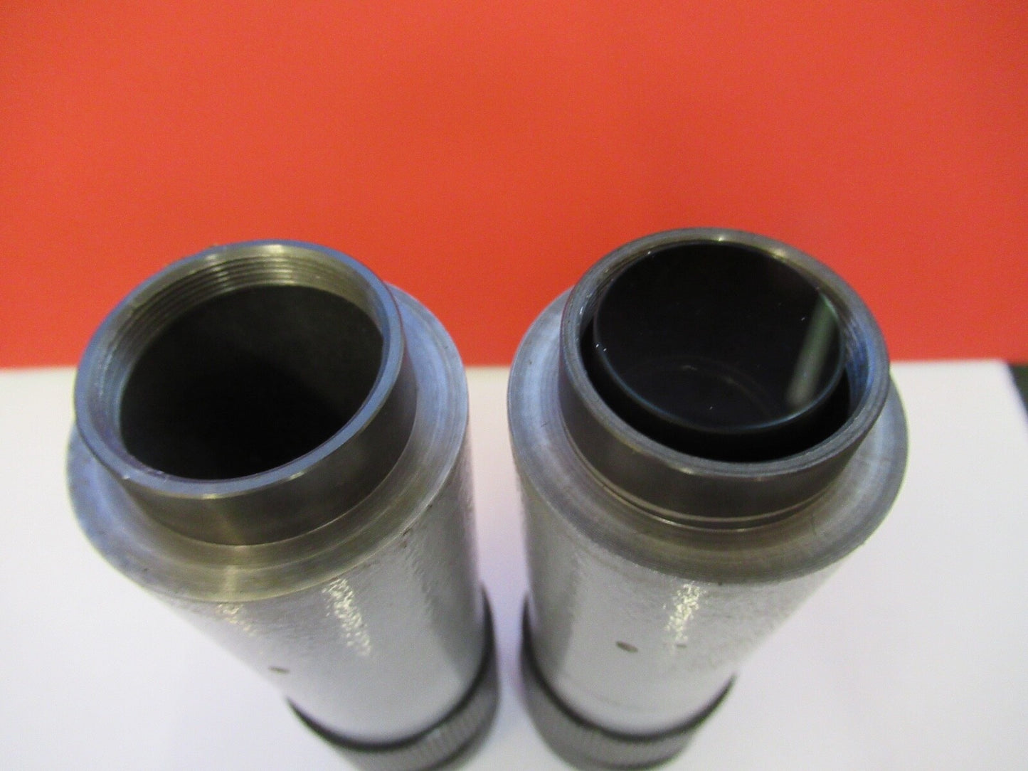 LEITZ WETZLAR PAIR EYEPIECE LENS TOOLMAKER MICROSCOPE PART AS PICTURED &H6-A-12