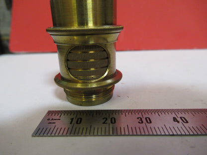 ANTIQUE BRASS UK CONDENSER BECK POLARIZER POL MICROSCOPE AS PICTURED &F8-A-59