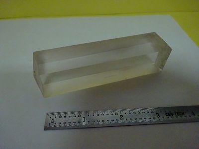 OPTICAL GLASS BAR NON POLISHED LASER OPTICS AS IS BIN#4V-FL-41