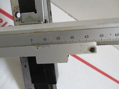 MICROMETER CLIPS STAGE JAPAN MICROSCOPE PART AS PICTURED &12-A-98