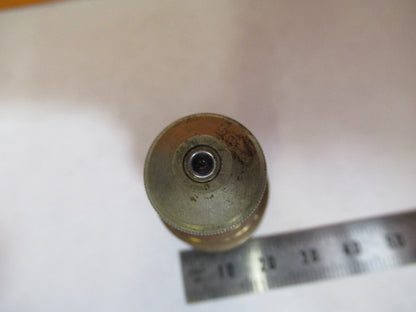 ANTIQUE BRASS BAUSCH LOMB OBJECTIVE 4mm MICROSCOPE PART AS PICTURED Y3-A-45
