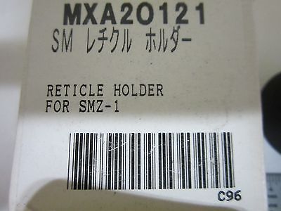 MICROSCOPE PART NIKON MXA20121 RETICLE HOLDER SMZ-1 OPTICS AS IS  BIN#19V-B-18