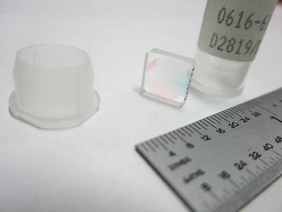 OPTISCHE LINSE BESCHICHTET 0616-619-01 LASEROPTIK BIN#Q9-36