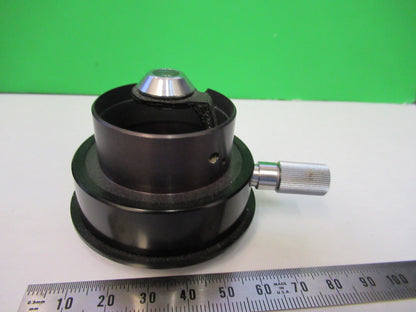 CARL ZEISS GERMANY CONDENSER + IRIS MICROSCOPE PART AS PICTURED X9-B-24