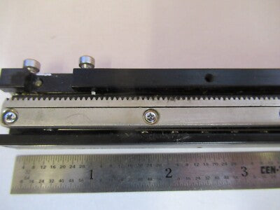 FOR PARTS OLYMPUS JAPAN STAGE RAIL MICROSCOPE PART AS PICTURED &19-B-28