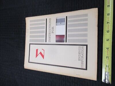 ENDEVCO VINTAGE INSTRUCTIONS MANUAL ACCELEROMETER 2200 AS PICTURED &50-FT-07