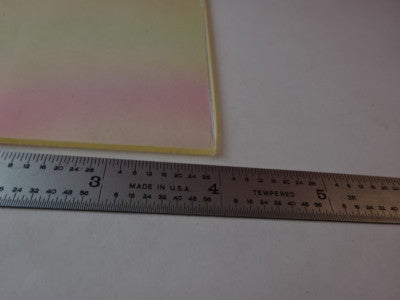 OPTICAL LARGE PLATE COATED OPTICS AS IS #F3-A-11