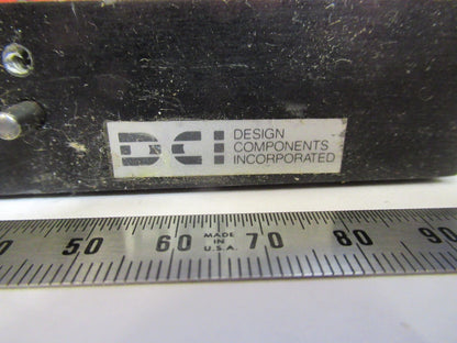 OPTICAL USED STAGE SLIDE POSITIONING DCI OPTICS AS IS PICTURED #R3-C-02