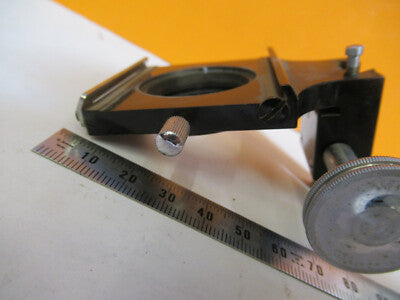 Antique Bausch & Lomb Pol Brass Holder Condenser Microscope