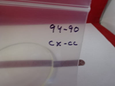 LARGE OPTICAL THICK LENS CONVEX CONCAVE MIL SPEC PRO OPTICS AS PICTURED &94-90