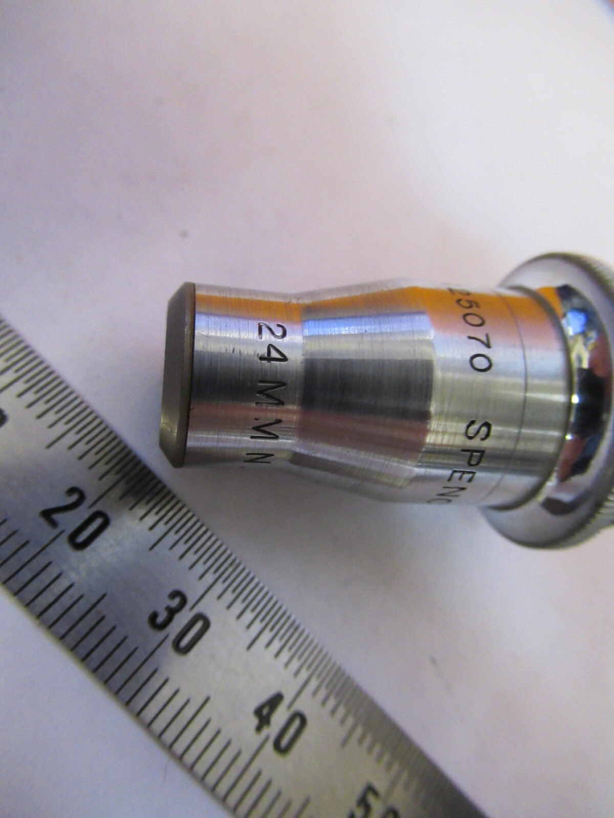 SPENCER 24mm OBJECTIVE LENS MICROSCOPE PART AS PICTURED Q9-FT-96