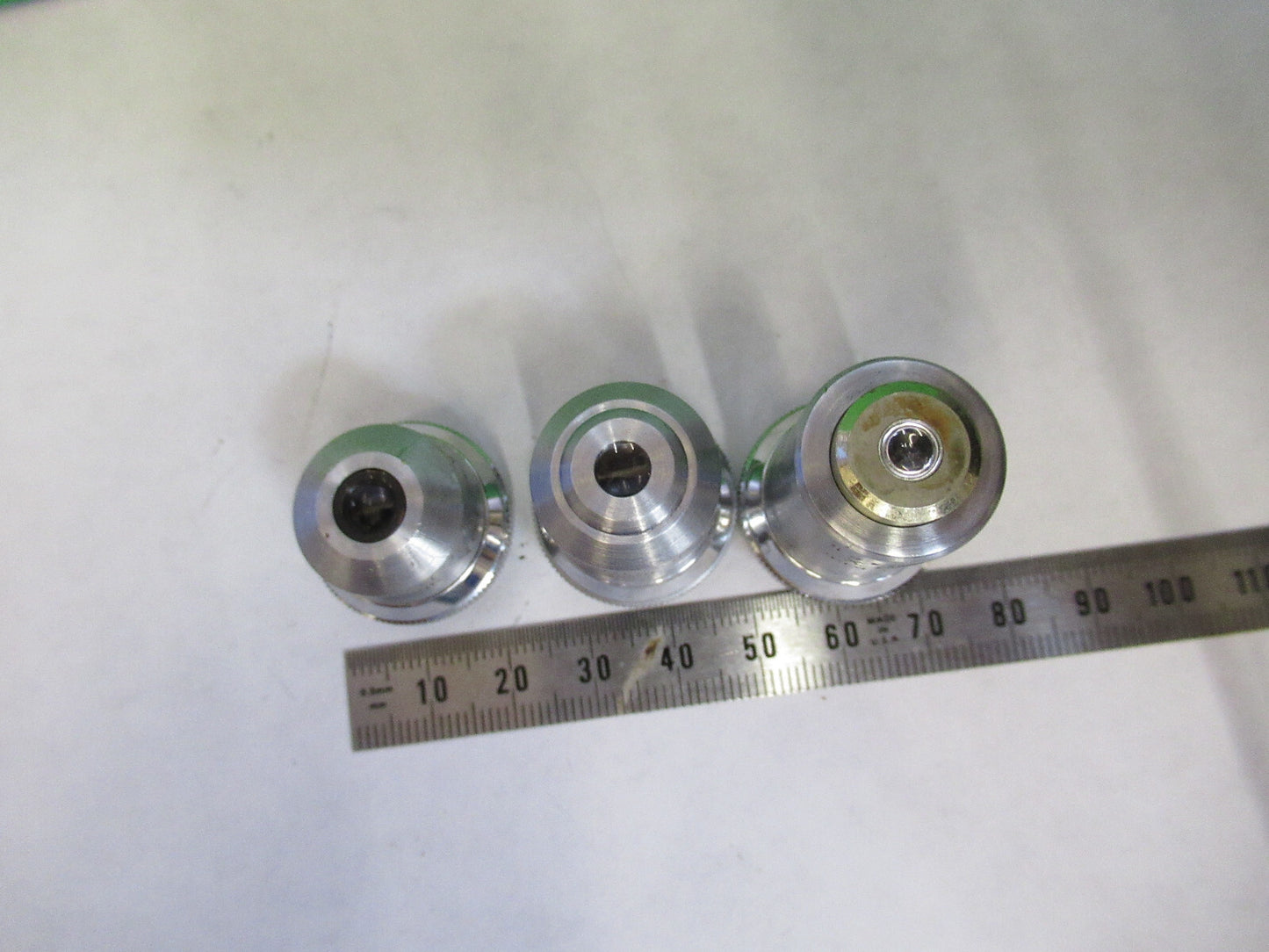 BAUSCH LOMB LOT OBJECTIVE 3.5X 10X 43X MICROSCOPE PART AS PICTURED G8-A-20