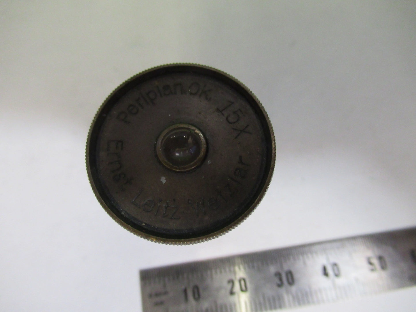 LEITZ GERMANY EYEPIECE PERIPLAN 15X ANTIQUE OPTICS MICROSCOPE PART V7-FT-77
