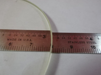 MICROSCOPE PART GLASS SPECIMEN STAGE OPTICS AS IS #B8-A-11
