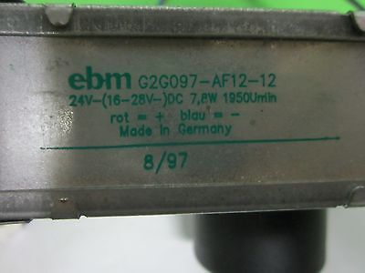 EBM COOLER FAN MADE IN GERMANY 24V AS IS BIN#U9-02