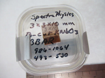 OPTICAL PRO SPECTRA PHYSICS KNbO3 CRYSTAL NIOBATE OPTICS AS PICTURED &W7-B-08