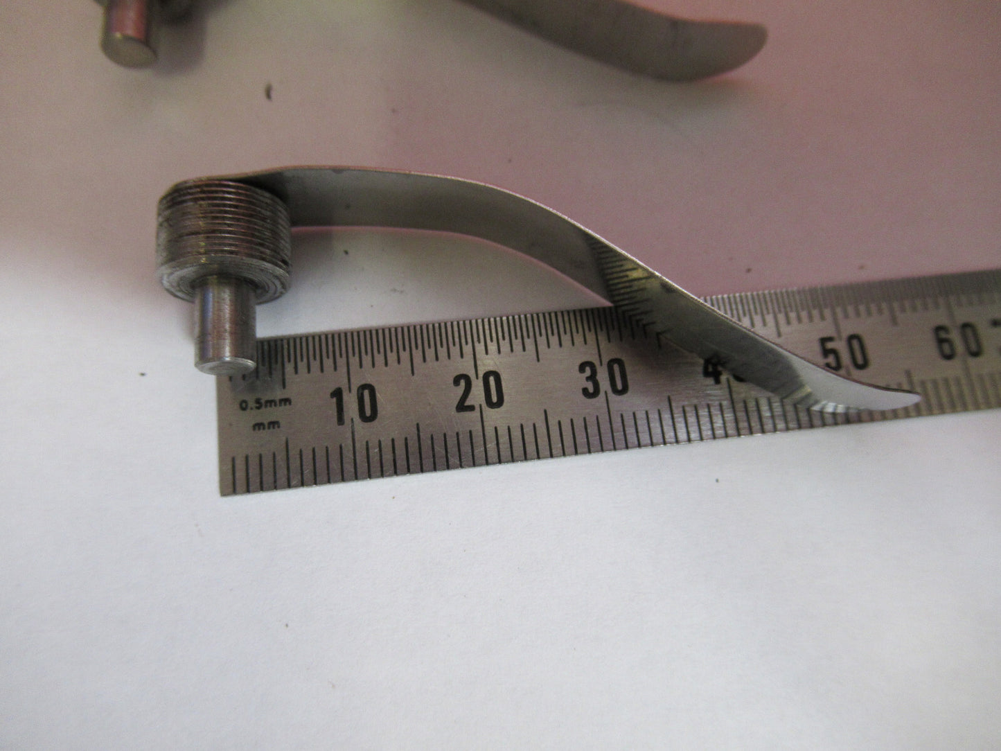 ANTIQUE BAUSCH LOMB PAIR CLIPS SET OPTICS MICROSCOPE PART AS PICTURED  T7-A-08