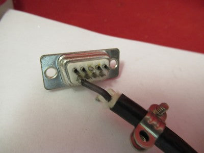 NIKON LAMP BULB HOLDER CABLE MICROSCOPE PART AS PICTURED #66-A-60