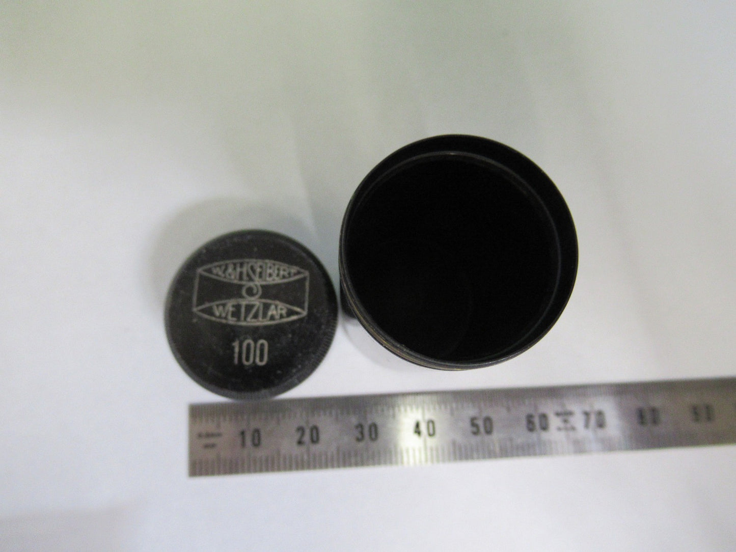 SEIBERT WETZLAR BRASS EMPTY CAN OBJECTIVE MICROSCOPE PART AS PICTURED U9-A-03