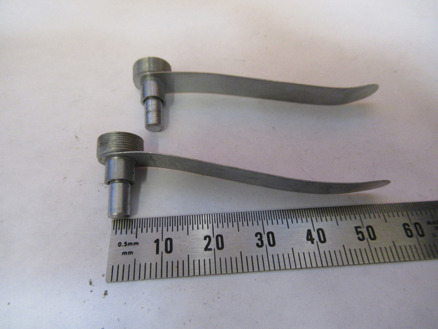 ANTIQUE BAUSCH LOMB PAIR CLIPS AMERICAN OPTICS MICROSCOPE AS PICTURED X6-A-08