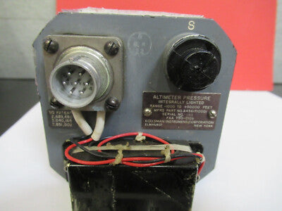 FOR PARTS ALTIMETER INDICATOR KOLLSMAN A4361710001 AIRCRAFT AS PICTURED &F6-B-07