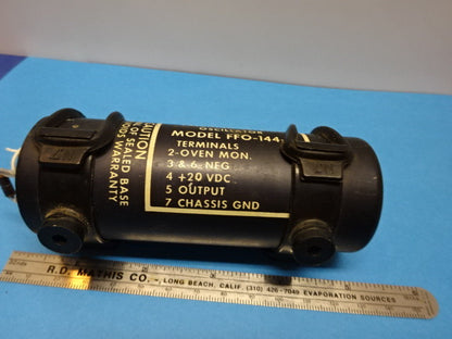 MANSON LABORATORIES PRECISION QUARTZ OSCILLATOR FFO-144 FREQ 1 MHz AS IS #90-03