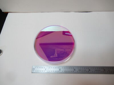 OPTICAL FLAT COATED 3" DIAMETER FUSED SILICA ZYGO OPTICS AS PICTURED &16-A-15