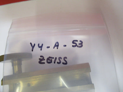 ZEISS GERMANY STAGE MICROMETER GROSS ADJUST MICROSCOPE PART AS PICTURED Y4-A-53