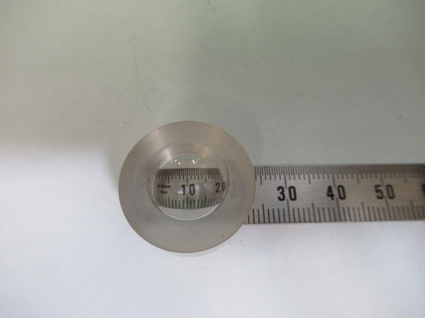 OPTICAL  WEIRD LENS PLANO CONCAVE TOOL GLASS OPTICS AS PICTURED S4-B-15