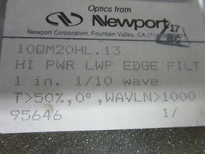 OPTICAL NEWPORT 1/10 WAVE LASER OPTICS AS IS BIN#Q7-57
